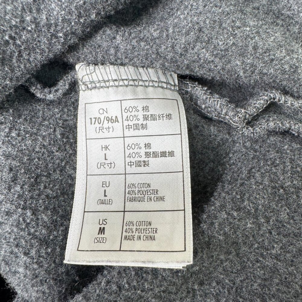 Disney Pink & Gray Colorblock Hoodie Medium Mickey Logo Sweatshirt - Picture 10 of 10
